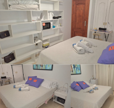 chambre 1 lit queen size, terrasse