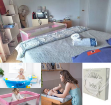 Chambre lit queen size + possible lit bébé